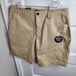 NEW Aeropostale Classic Shorts Khaki Mens 32